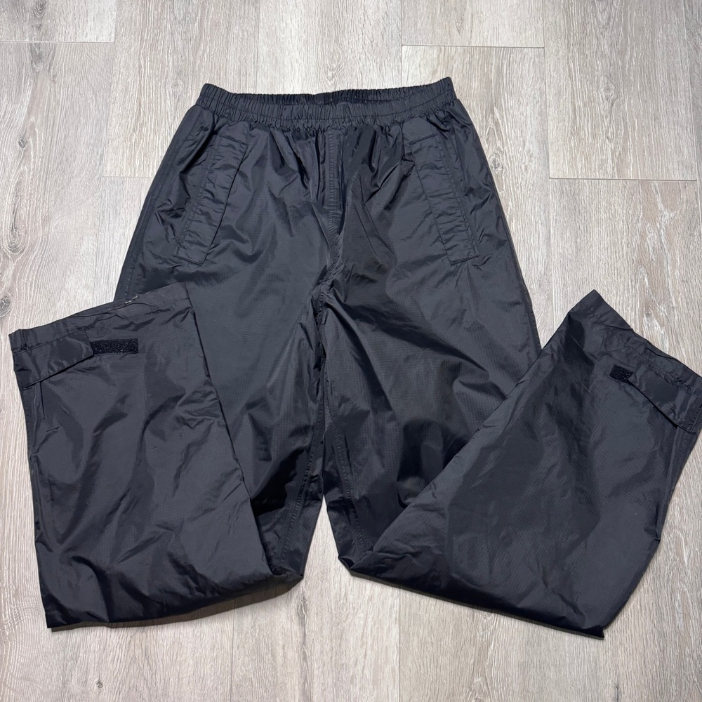 High Sierra Sport Black Waterproof Windproof Rain Pants Size Medium M Active